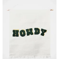 New 🤩 Milkshake Ranch Howdy Wall Hanging 50x60cm In White/Black 🎉