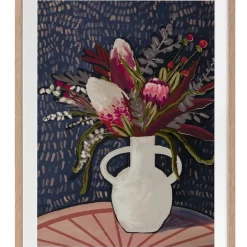 Deals 💯 Urban Road Flora Australis Print Oak Frame 🌟