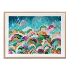 Cheapest 😉 Urban Road Rainbow Hills Print Oak Frame 🧨