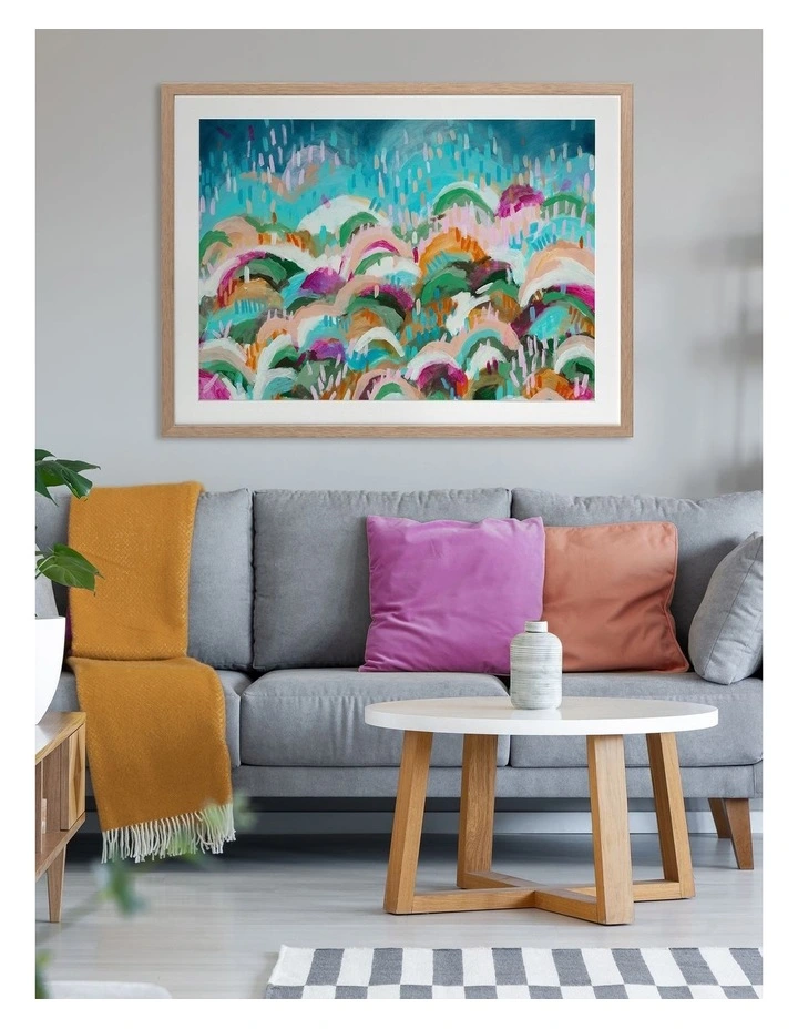 Cheapest ???? Urban Road Rainbow Hills Print Oak Frame ???? 4 Cheapest ???? Urban Road Rainbow Hills Print Oak Frame ???? - Image 2