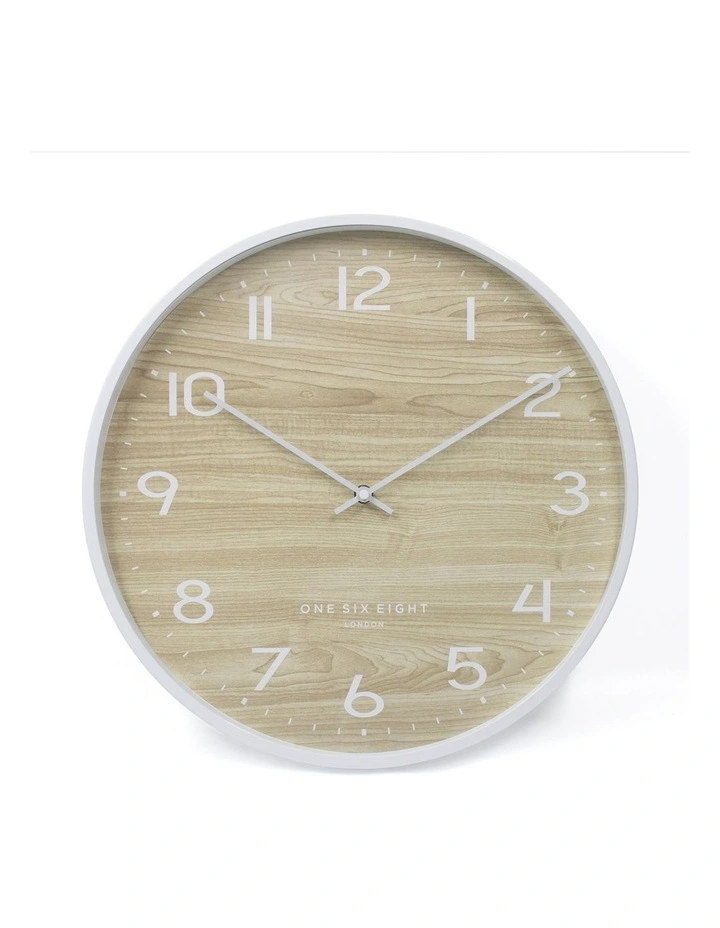Wholesale ???? One Six Eight London Taylor 40cm Silent Wall Clock In White ???? 3 Wholesale ???? One Six Eight London Taylor 40cm Silent Wall Clock In White ????