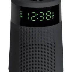 Coupon 😉 Lenoxx Sleek Projector Alarm Clock & Radio In Black 🔔