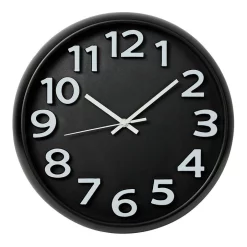 Best Sale 🔔 Cooper & Co Alexis Round Silent Non-Ticking Wall Clock 35cm In Black 🛒