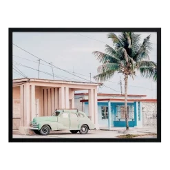 Deals ⌛ Urban Road Pastel La Palma Print Black Frame ⌛