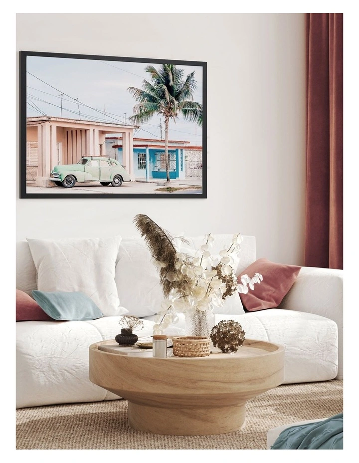 Deals ⌛ Urban Road Pastel La Palma Print Black Frame ⌛ - Image 2