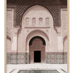 Coupon 🔔 Urban Road Moroccan Pool Print Oak Frame 🥰