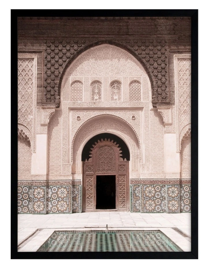 Brand new ๐คฉ Urban Road Moroccan Pool Print Black Frame ๐งจ