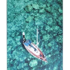 Brand new ???? Cooper & Co Framed Wall Art Boat 140x100 Cm ⌛