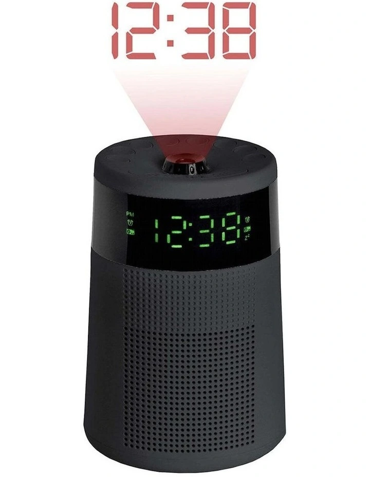 Coupon ๐ Lenoxx Sleek Projector Alarm Clock & Radio In Black ๐ - Image 2