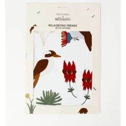 Discount 🔥 Milkshake Billabong Friends Decal Stickers 35x24.5cm In Multi 🎉