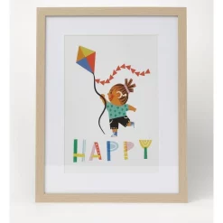 Promo 🤩 Sophie Beer Little Explorers Happy Wall Art A2 45x35cm ⭐
