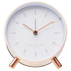 Deals 🌟 One Six Eight London Ellie Silent Alarm Clock In Blush/White 🎉