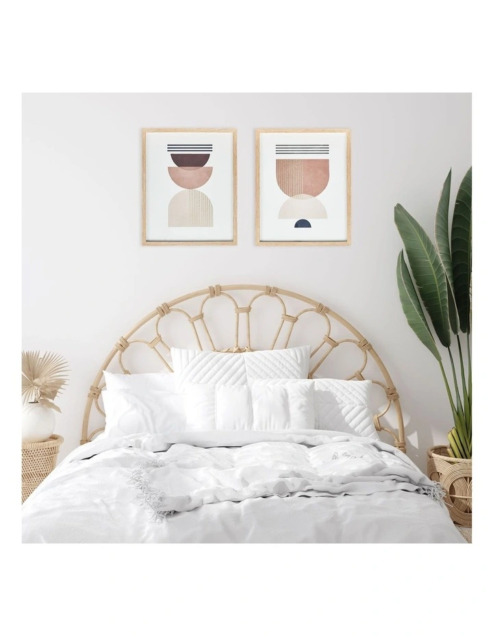 Budget 😀 Cooper & Co Boho Arches Canvas Wall Art Framed Print Set Of 2 52cm In Multi 😀 - Image 2