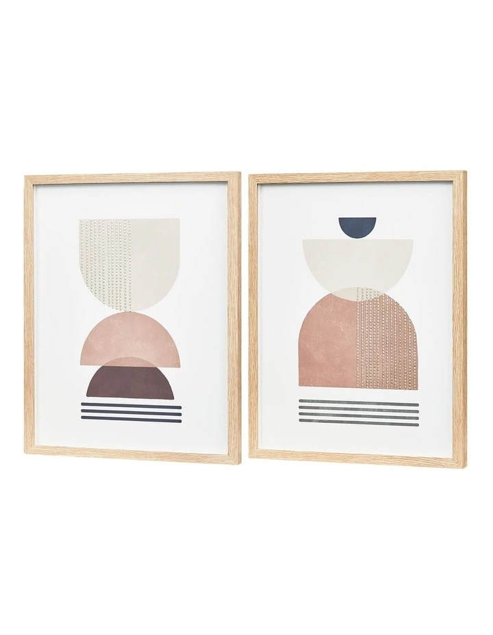 Budget 😀 Cooper & Co Boho Arches Canvas Wall Art Framed Print Set Of 2 52cm In Multi 😀 - Image 4