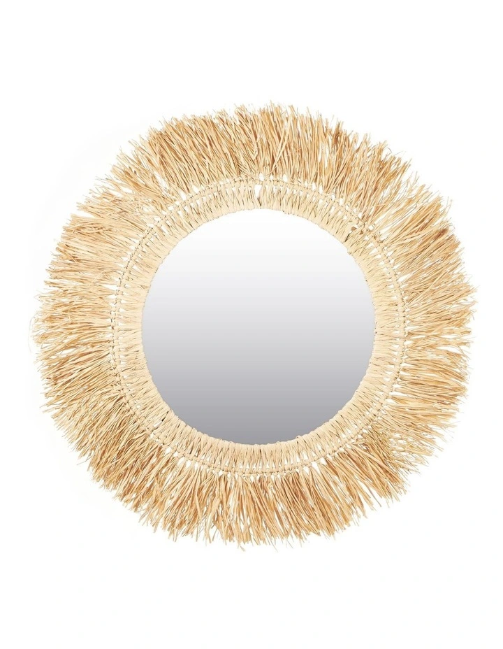 Outlet π Cooper & Co Reed Wall Mirror 73cm In Natural β¨
