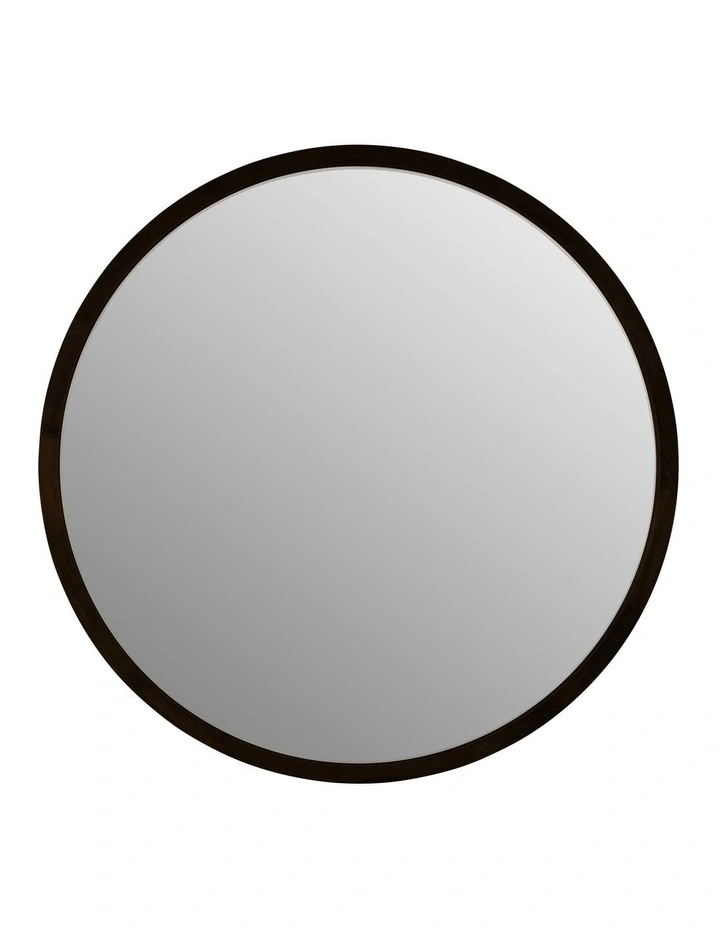 Budget ✔️ One Six Eight London Tina 60cm Black Solid Wood Mirror ✔️