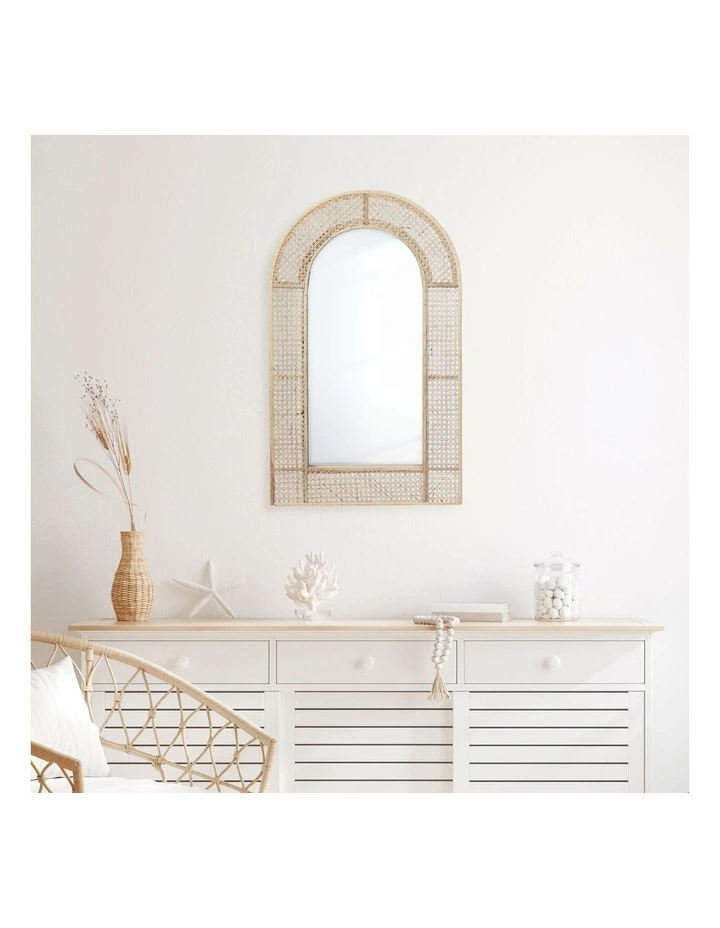 Budget ⭐ Cooper & Co Rattan Wall Mirror 90cm In Natural ⌛ 6 Budget ⭐ Cooper & Co Rattan Wall Mirror 90cm In Natural ⌛ - Image 4
