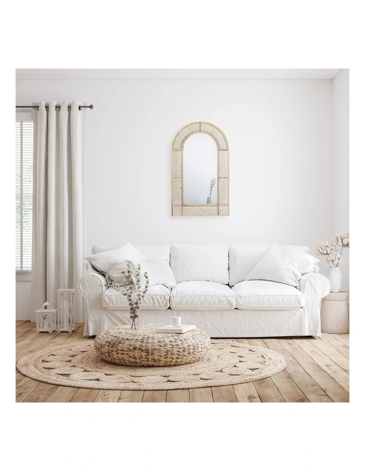 Budget ⭐ Cooper & Co Rattan Wall Mirror 90cm In Natural ⌛ 7 Budget ⭐ Cooper & Co Rattan Wall Mirror 90cm In Natural ⌛ - Image 5