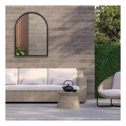 Alternative view of Hot Sale ???? Cooper & Co Arc Iron Mirror In Black ✔️
