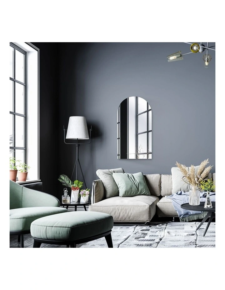 Budget ???? Cooper & Co Arched Wall Mirror 49x89 In Silver ???? 9 Budget ???? Cooper & Co Arched Wall Mirror 49x89 In Silver ???? - Image 7