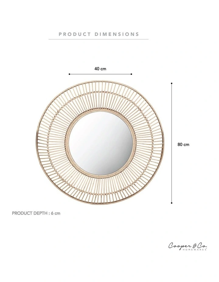 Best reviews of ???? Cooper & Co Cebu Round Rattan Mirror 80cm In Natural ✨ 5 Best reviews of ???? Cooper & Co Cebu Round Rattan Mirror 80cm In Natural ✨ - Image 3