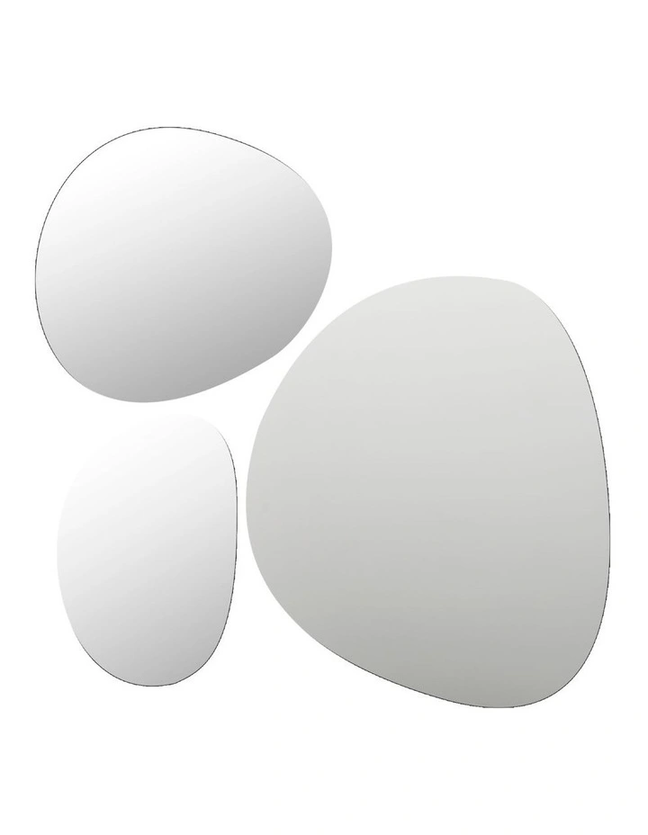Best deal ???? Cooper & Co Frameless Pebble Mirror Tiles Set Of 3 In Silver ⌛ 3 Best deal ???? Cooper & Co Frameless Pebble Mirror Tiles Set Of 3 In Silver ⌛