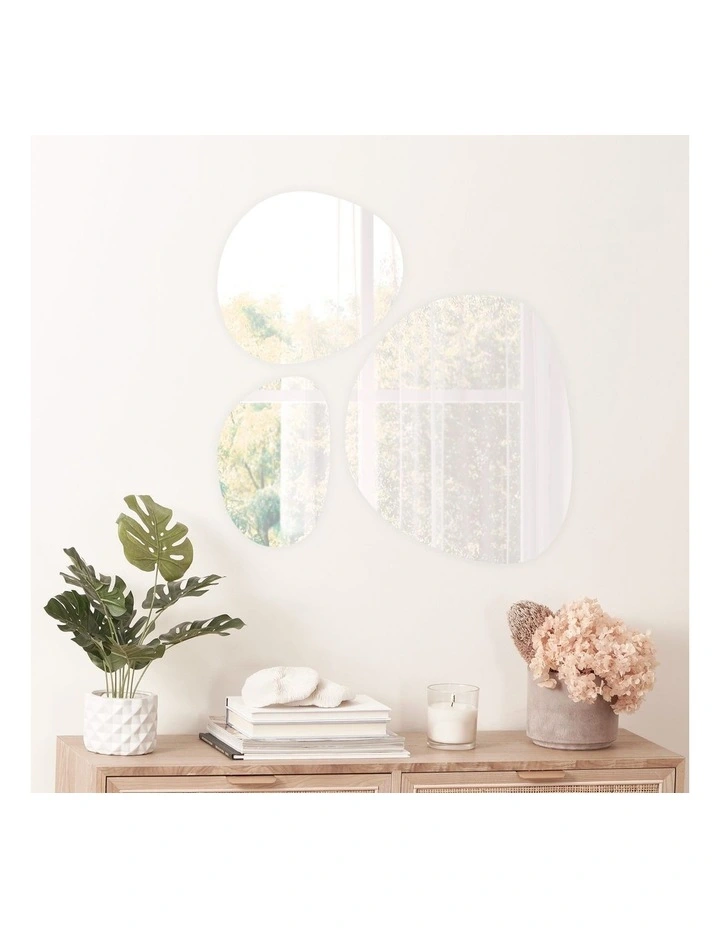 Best deal ???? Cooper & Co Frameless Pebble Mirror Tiles Set Of 3 In Silver ⌛ 4 Best deal ???? Cooper & Co Frameless Pebble Mirror Tiles Set Of 3 In Silver ⌛ - Image 2