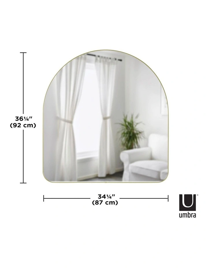 Hubba Arched Mirror in Brass Hot Sale ⌛ Umbra Hubba Arched Mirror In Brass ???? -Umbra Sales Store unnamed file 1521