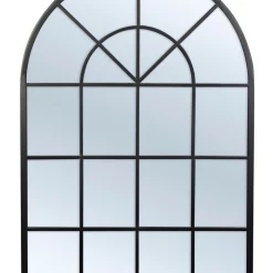 Discount ???? Cooper & Co Grace Large Arch Iron Indoor Outdoor Mirror Black ⌛