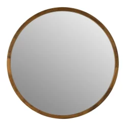 Outlet 👏 One Six Eight London Tina 60cm Dark Wood Solid Wood Mirror 🤩