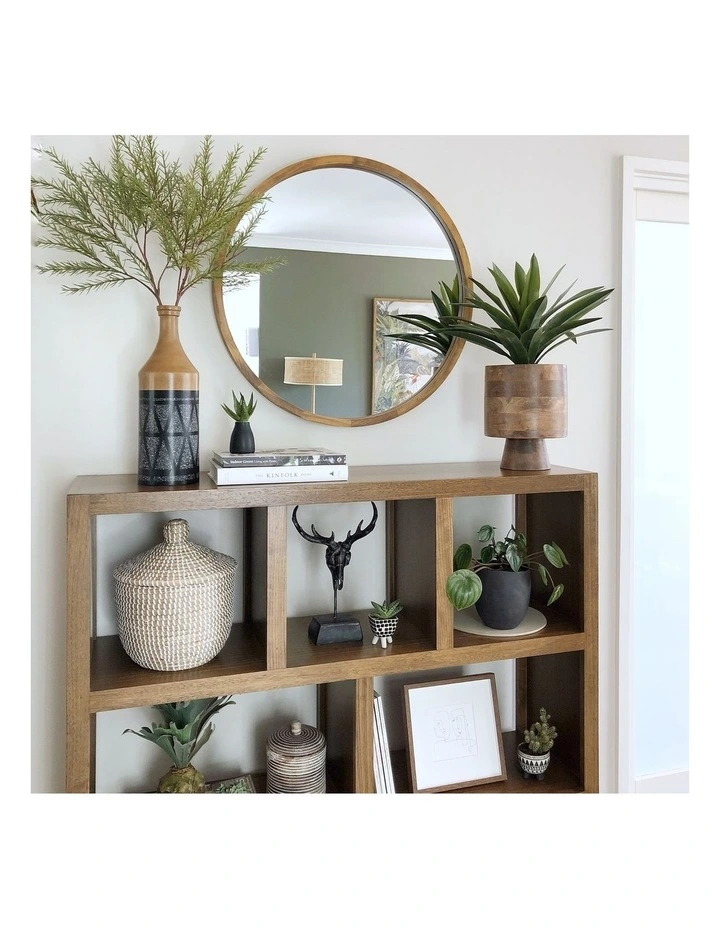 Outlet π One Six Eight London Tina 60cm Dark Wood Solid Wood Mirror π€© - Image 3