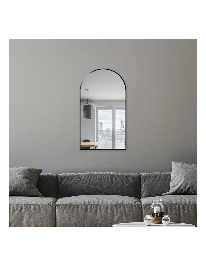 Top 10 π Cooper & Co Naomi Arched Wall Mirror 80cm In Black π - Image 2