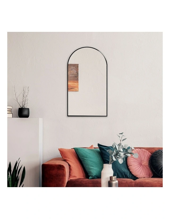 Top 10 π Cooper & Co Naomi Arched Wall Mirror 80cm In Black π - Image 6