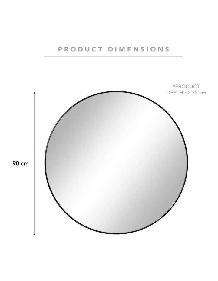 Coupon ???? Cooper & Co Linda Round Wall Mirror 90cm In Black ???? 5 Coupon ???? Cooper & Co Linda Round Wall Mirror 90cm In Black ???? - Image 3