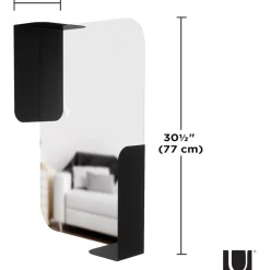 Best Sale ???? Umbra Alcove Mirror With Shelves 52x13x77cm In Black ???? -Umbra Sales Store unnamed file 1636