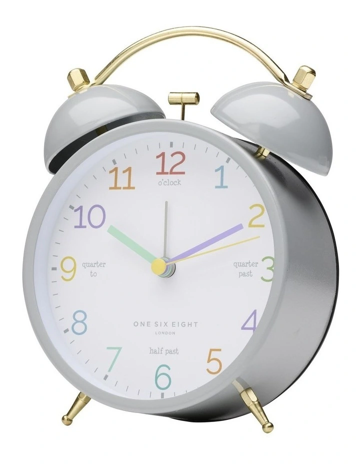 Wholesale ???? One Six Eight London Learn The Time Alarm Clock Grey ???? 4 Wholesale ???? One Six Eight London Learn The Time Alarm Clock Grey ???? - Image 2