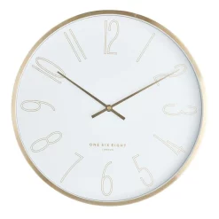 Flash Sale 🥰 One Six Eight London Astrid 40cm Silent Wall Clock White 🤩