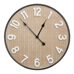 Buy π₯° Cooper & Co Malibu Silent Wall Clock Hamptons Style 60cm In Brown π