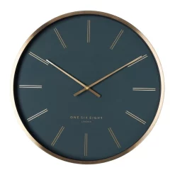 Top 10 🥰 One Six Eight London Otto 40Cm Petrol Blue Silent Wall Clock 😀