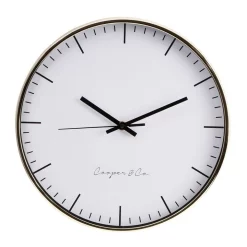 Cheap 🥰 Cooper & Co Nelson Silent Movement Round Wall Clock 30cm In Gold 😉