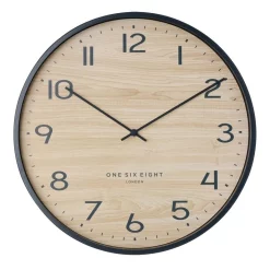 Best Pirce ❤️ One Six Eight London Taylor 40cm Silent Wall Clock In Black 🎁