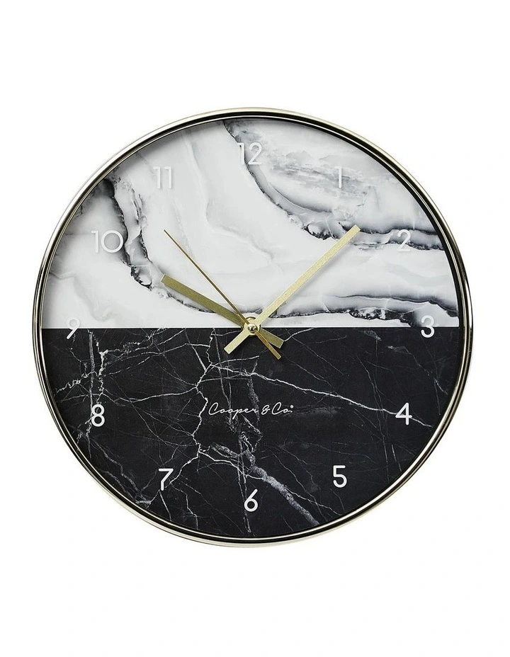 Hot Sale ๐ Cooper & Co Luca Round Silent Non-Ticking Wall Clock 30cm In Multi ๐งจ