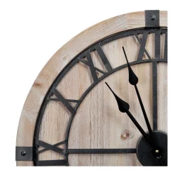 Best Pirce ???? Cooper & Co Chelsea Silent Wall Clock Hamptons Style 60cm In Natural/Black ???? -Umbra Sales Store unnamed file 282