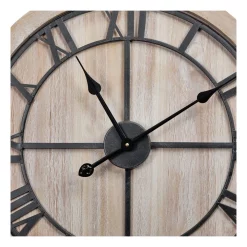Best Pirce ???? Cooper & Co Chelsea Silent Wall Clock Hamptons Style 60cm In Natural/Black ???? -Umbra Sales Store unnamed file 283