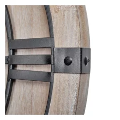 Best Pirce ???? Cooper & Co Chelsea Silent Wall Clock Hamptons Style 60cm In Natural/Black ???? -Umbra Sales Store unnamed file 284