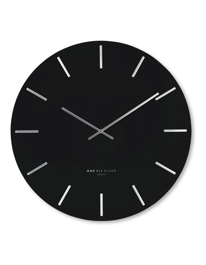 Best Sale π One Six Eight London LUCA 60cm Silent Wall Clock In Black π