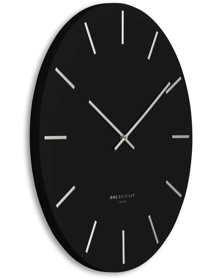 Best Sale π One Six Eight London LUCA 60cm Silent Wall Clock In Black π - Image 2