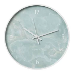 Buy 😉 Cooper & Co Azra Round Silent Non-Ticking Wall Clock 30cm In Mint 🎁