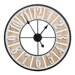 Coupon ⭐ Cooper & Co Farmhouse Silent Wall Clock Hamptons Style 60cm In Multi 🧨