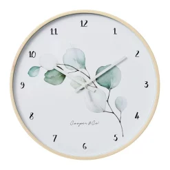 Best deal 🔔 Cooper & Co Eucalyptus Round Silent Non-Ticking Wall Clock 30cm In Natural 😍